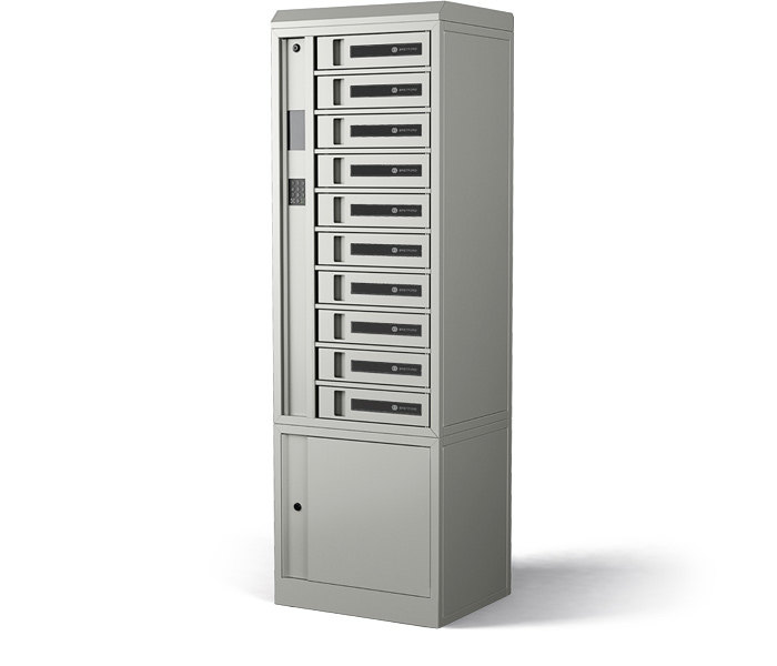 10 Bay Locker Side Concrete