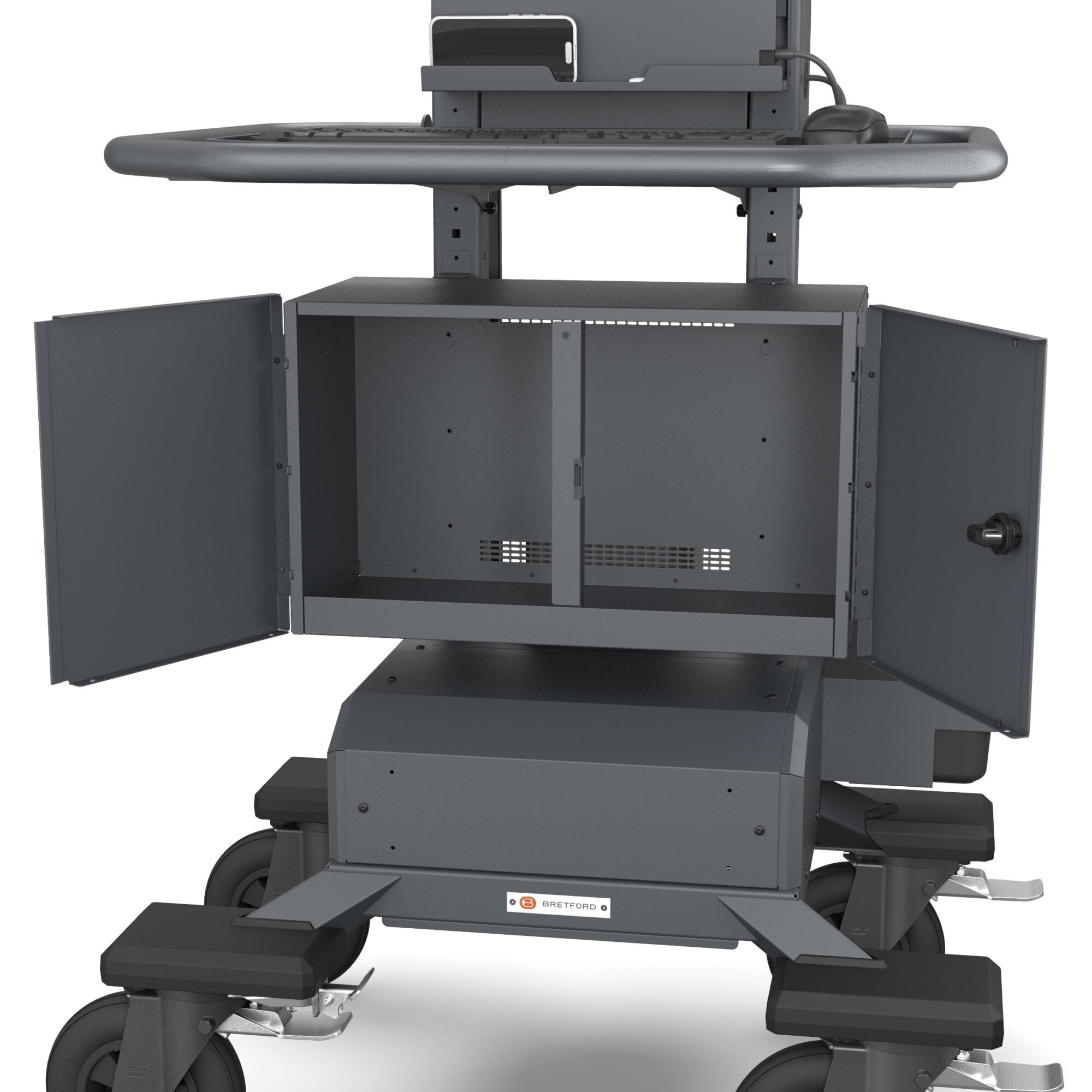 MobilePro™ Mobile Computer Cart with Battery - Bretford
