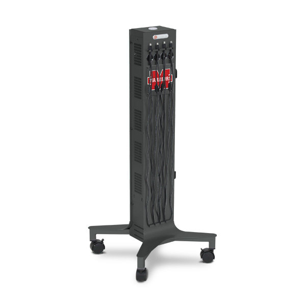 CUBE Tower PreWired Left Charcoal Logo