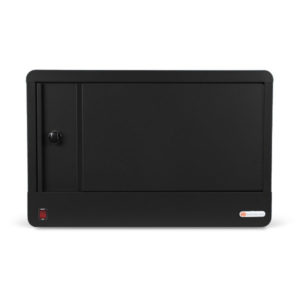 Microstation 16 Door Open Front Black Pumice