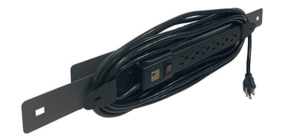 Bretford Explorer Display Cart 6 outlet power strip