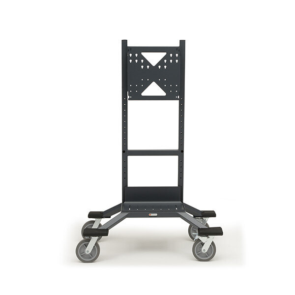 Bretford Explorer Display Cart with no accessories installed, front view