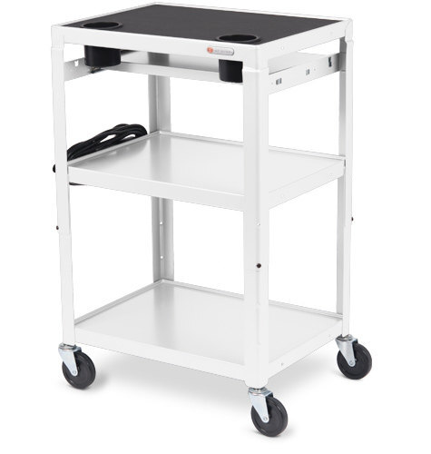 Bretford Mobile Instructor Cart (MIC) in arctic white color