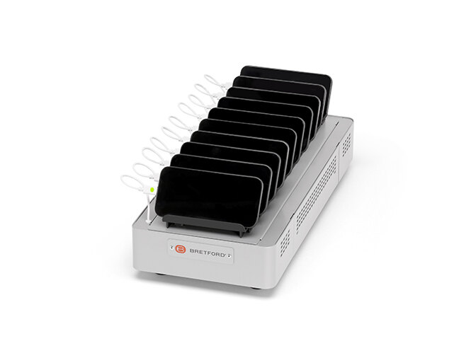 bretford-PureCharge-pro-tray-10-platinum-right-with-iphones