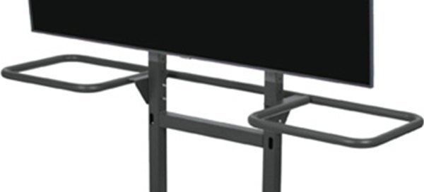 close-up view of the frame of a Bretford Explorer Display Cart