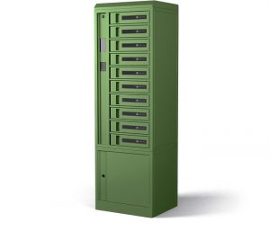 10 Bay Locker Side Grass