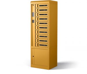 10 Bay Locker Side Mustard