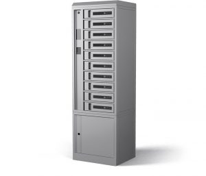 10 Bay Locker Side Platinum