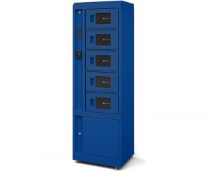 5 Bay Locker Side Royal Blue
