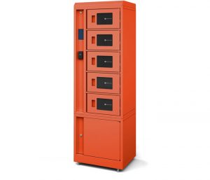 5 Bay Locker Side Tangerine