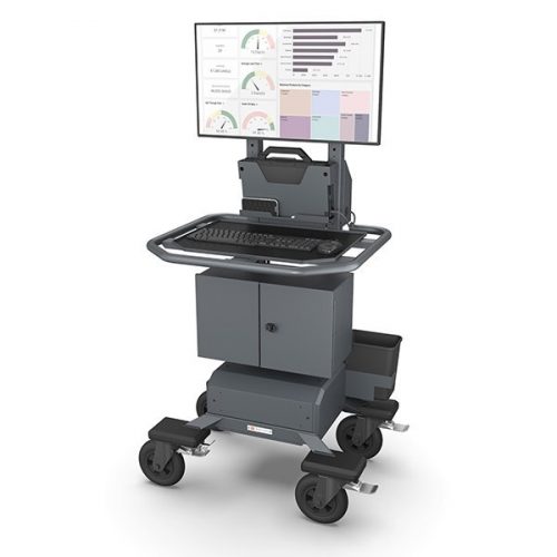 Bretford_MobilePro_Storage Cabinet_Laptop Holder_Work Image_3-4