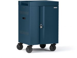 Bretford Cube Cart Mini in topaz color, side view