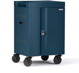 Bretford Cube Cart Mini in topaz color, side view