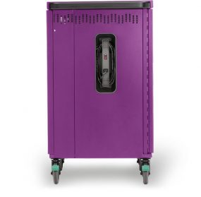 Bretford CORE X Cart in orchid color, side view