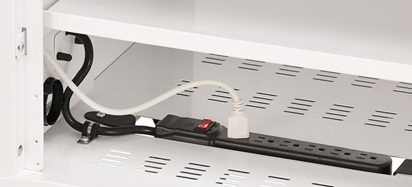 six outlet power cord bretford provision projector cart