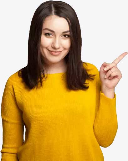 woman yellow sweater